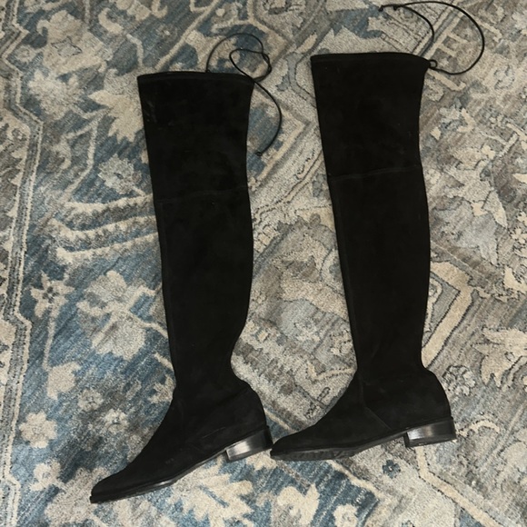 Stuart Weitzman OTK Suede Boots - Picture 3 of 4